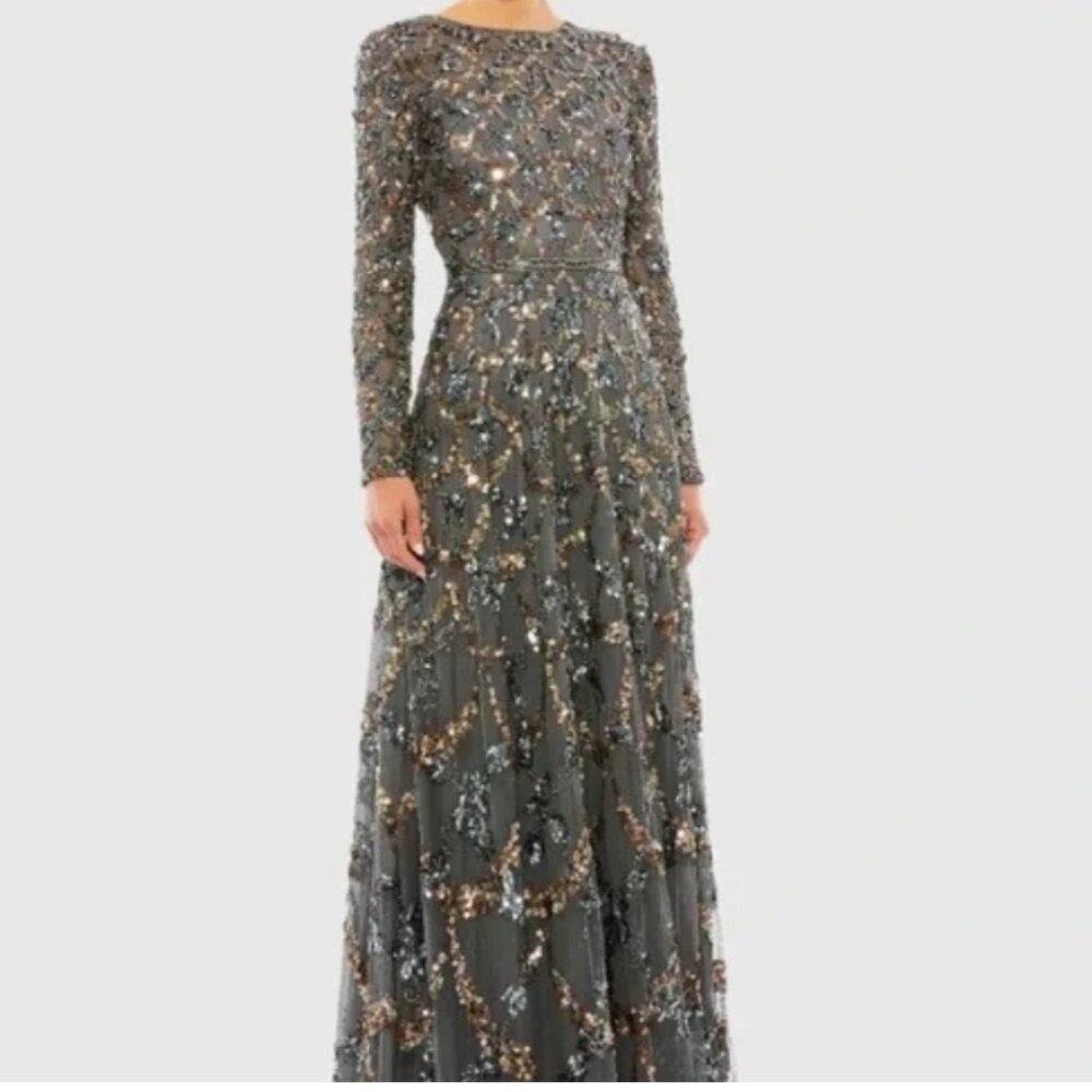 Mac Duggal Gown - NWT- 14 - Long Sleeve - Floor Length